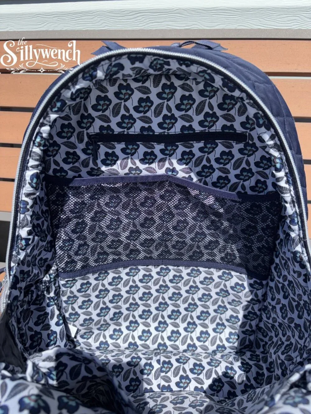 Vera Bradley Navy Commuter Backpack in Performance Twill